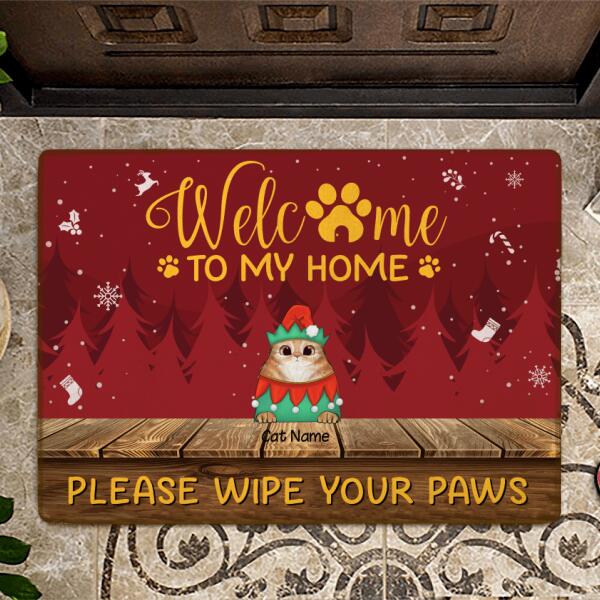 Please Wipe Your Paws Personalize Dog Doormat DM-NB161