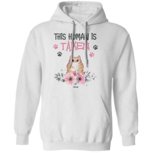 This Human Is Taken Personalized Cat T-shirt TS-NB216