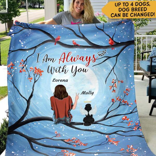 I Am Always With You personalized Dog Blanket B-NN214