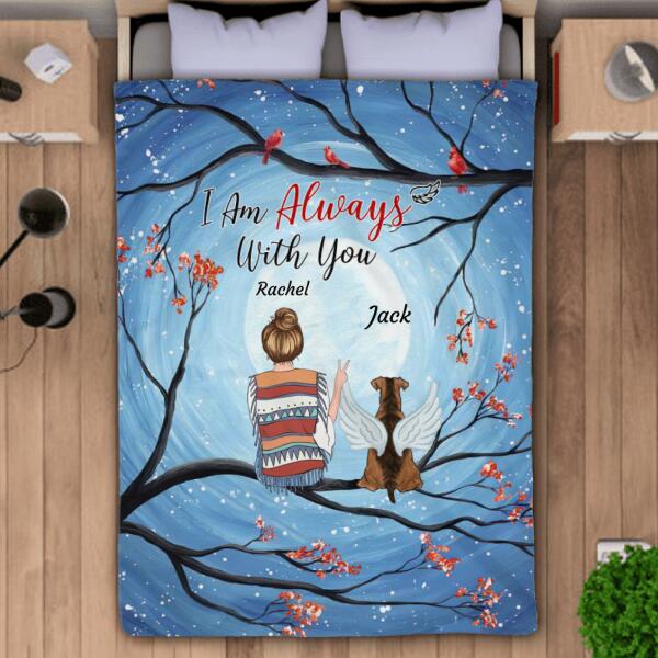 I Am Always With You personalized Dog Blanket B-NN214