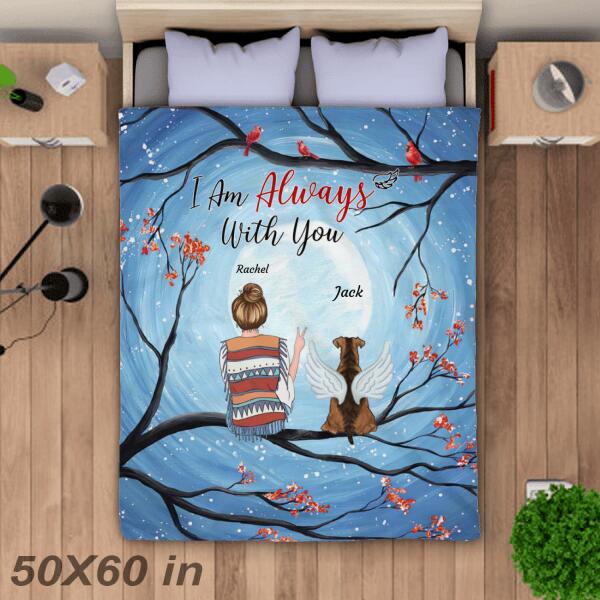 I Am Always With You personalized Dog Blanket B-NN214