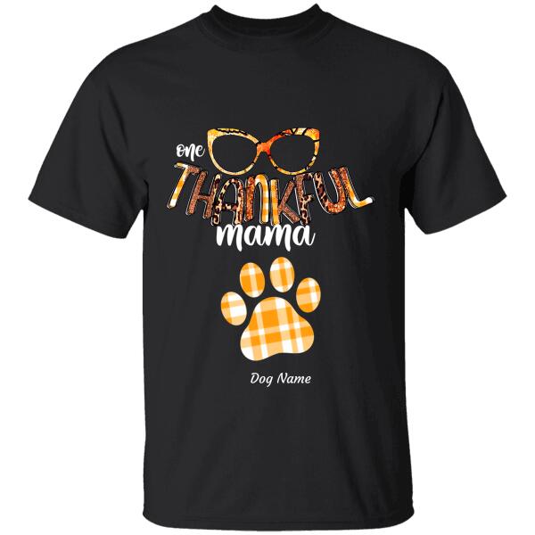 One Thankful Mama Personalized Dog T-shirt TS-NN202