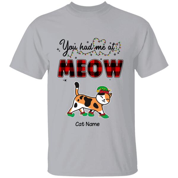 You Had Me At Meow Personalized Cat T-Shirt TS-PT170