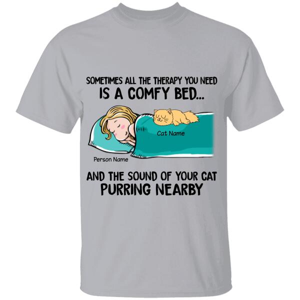 Sometimes All The Therapy You Need Personalized Cat T-Shirt TS-NB53