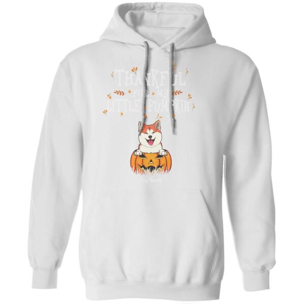 Thankful For My Little Pumpkins Personalized Dog T-shirt TS-NN215
