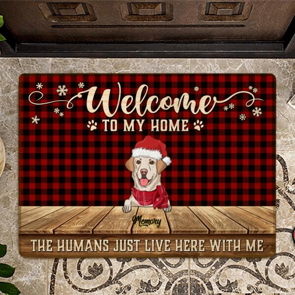 Welcome To Our Home Personalized Dog Doormat DM-NB421