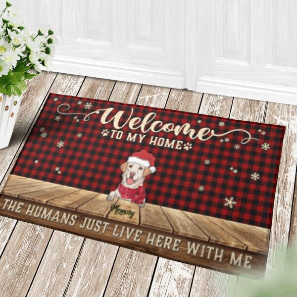 Welcome To Our Home Personalized Dog Doormat DM-NB421