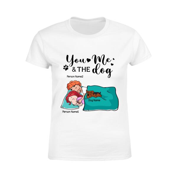 You, me and the dog Personalized Dog T-Shirt TS-GH183