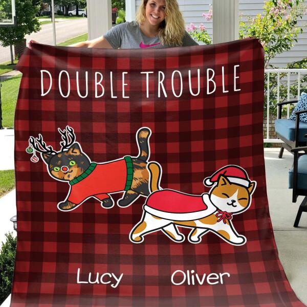 Funny Purrsonal Stalkers Personalized Cat Blanket B-PT648