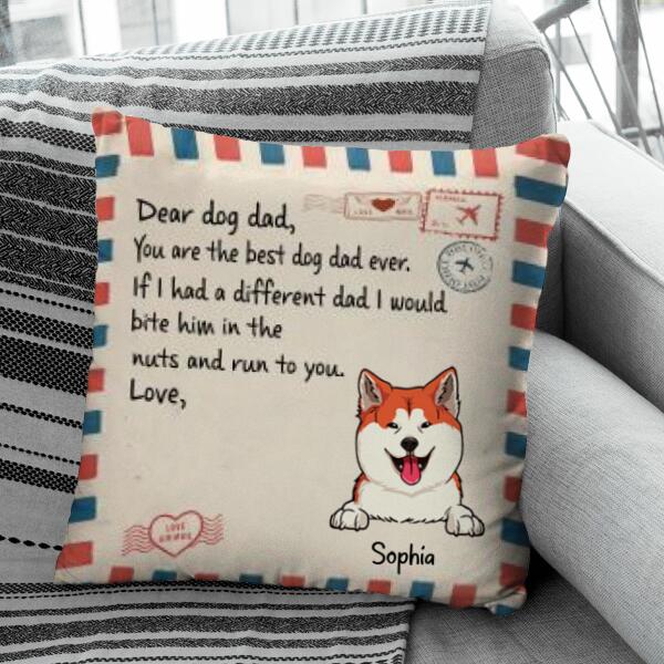 Dear Dog Dad/Mom Personalized Pillow P-NN815