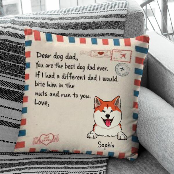 Dear Dog Dad/Mom Personalized Pillow P-NN815