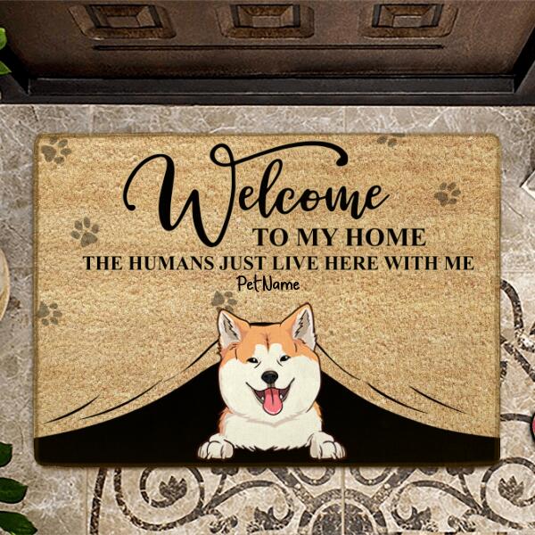 Funny Welcome Personalized Dog Doormat DM-PT1209