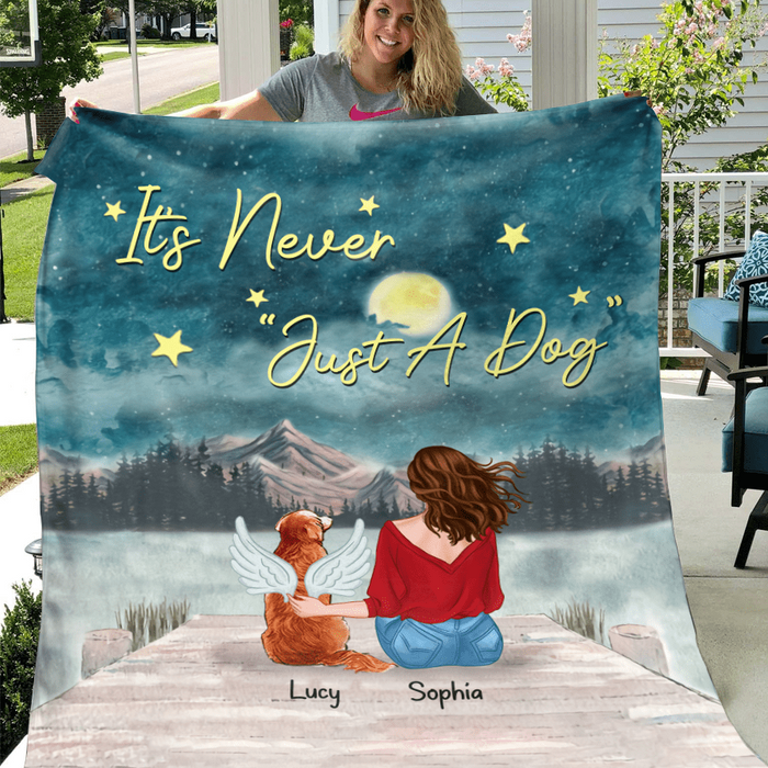 It's Never Just A Dog Personalized Blanket B-PT1229
