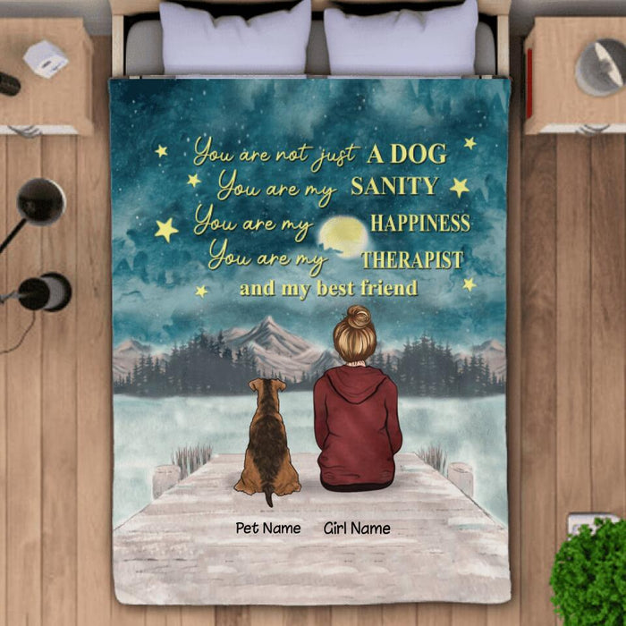 Dogs Are My Best Friends Personalized Blanket B-PT1263