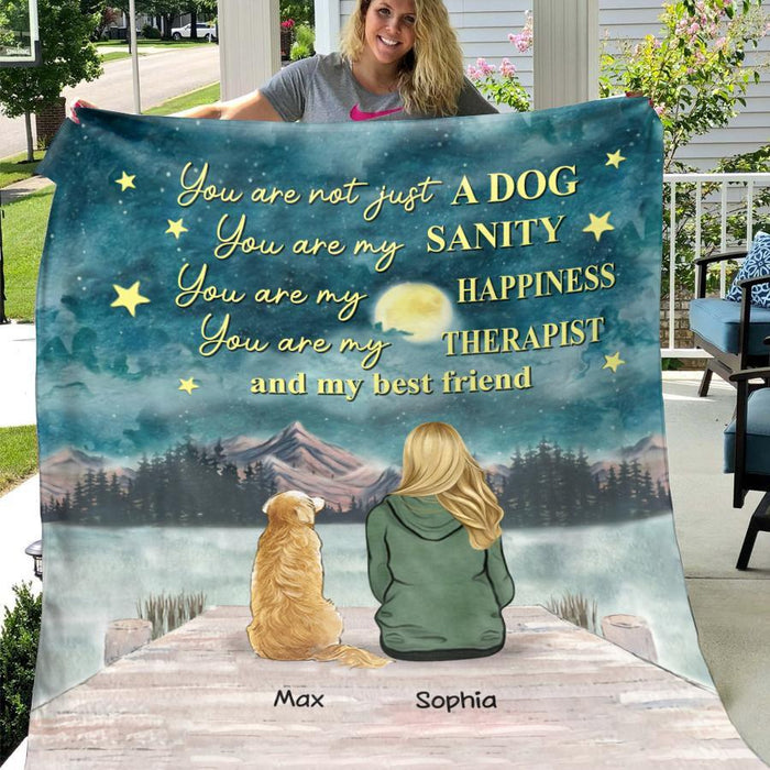 Dogs Are My Best Friends Personalized Blanket B-PT1263