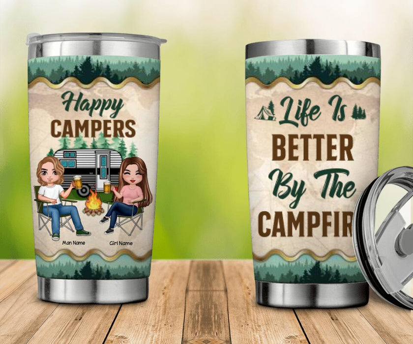 Happy Campers Camping Personalized Tumbler T-NN1344