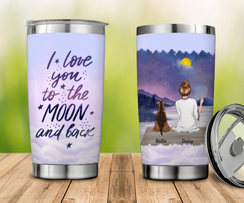 I Love You To The Moon And Back Personalized Tumbler T-NN1364