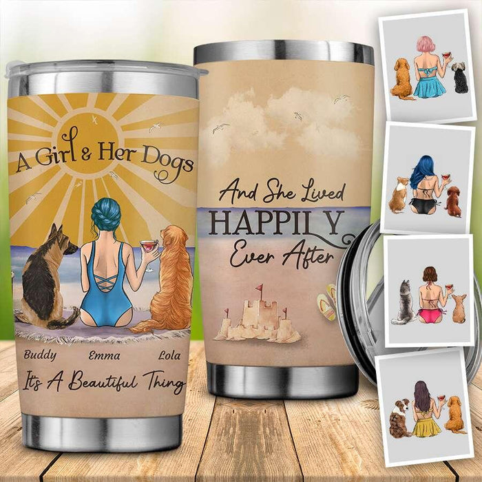 And She Lived Happily Ever After Personalized Tumbler T-NN1477