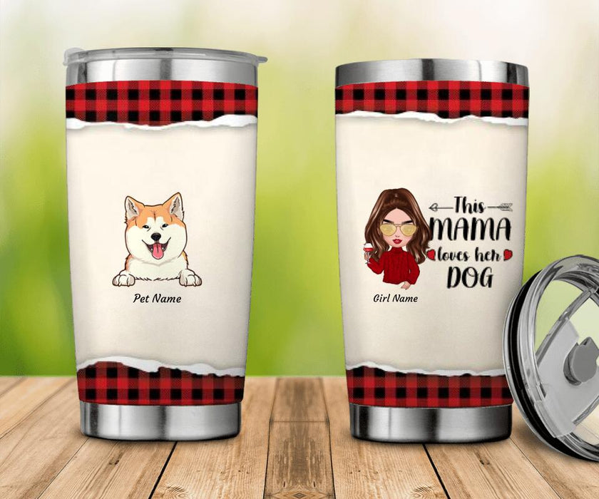 This Mama Loves Her Dogs Personalzied Tumbler T-NN1479