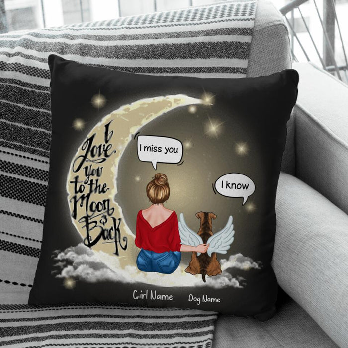 I Love You To The Moon & Back Personalized Pillow P-NB1697