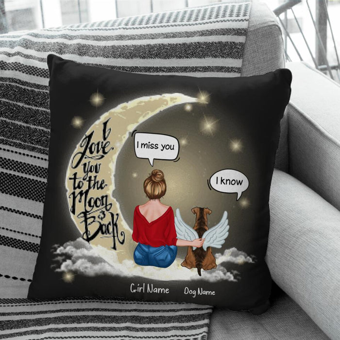 I Love You To The Moon & Back Personalized Pillow P-NB1697