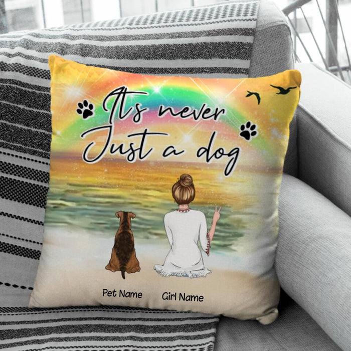 It's Never Just A Dog Personalized Pillow P-NB1696