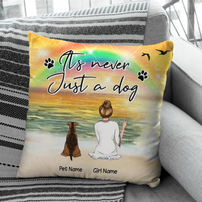 It's Never Just A Dog Personalized Pillow P-NB1696