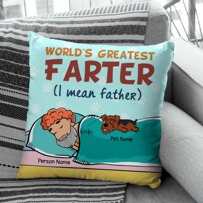 World Greatest Farter Personalized Pillow P-NB1690