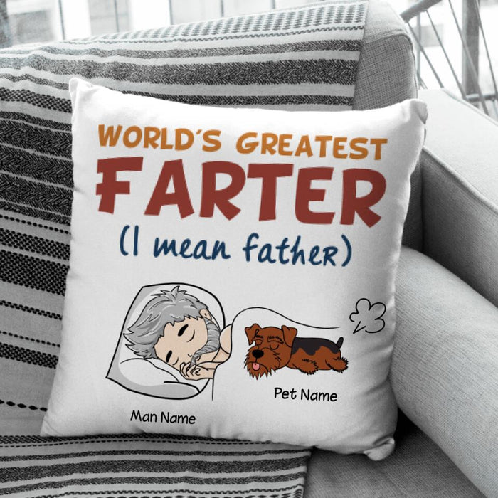 World Greatest Farter Personalized Pillow P-NB1702