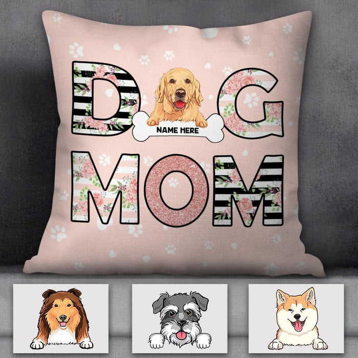 Dog Mom Personalized Pillow TS-NB1716