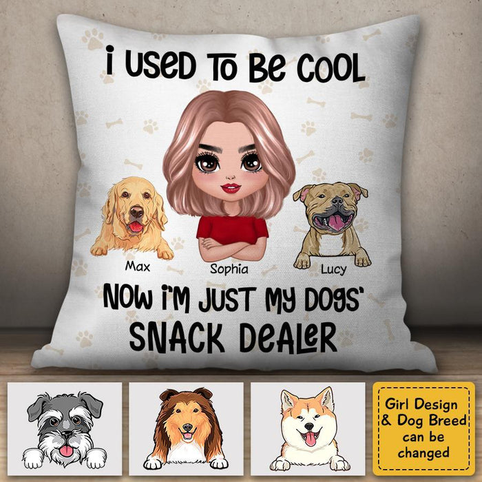 I Used To Be Cool Snack Dealer Dog Mom  Personalized Pillow P-NB1695