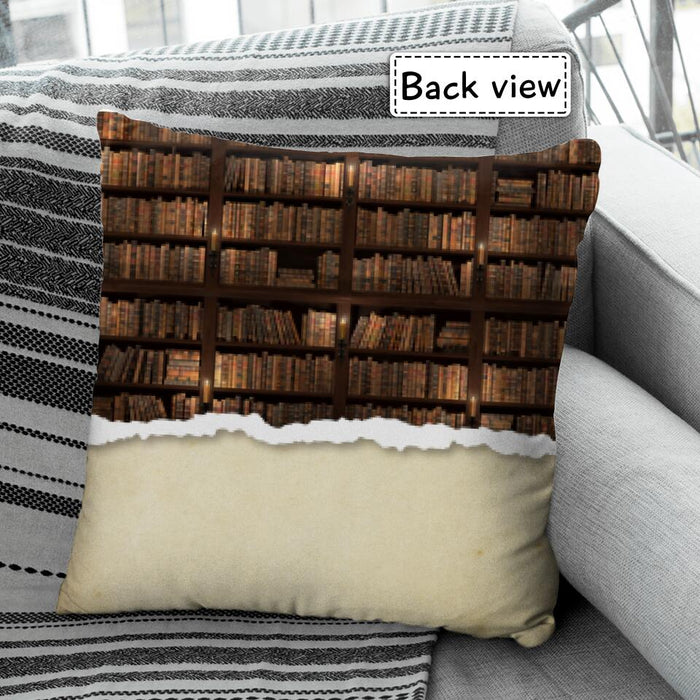 Easily Distracted By Dogs & Books Personalized Pillow P-NB1724