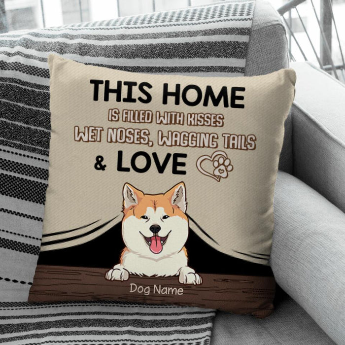 This Home Is Filled With Kisses Personalized Pillow P-NB1718