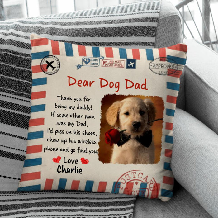 Dear Dog Mom Thank You For Being My Mommy Image Personalized Pillow P-NB1727