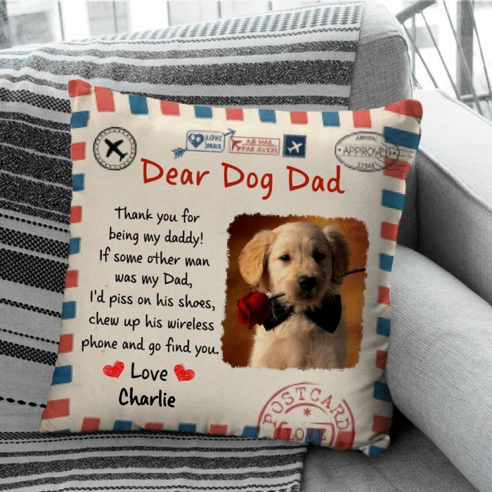 Dear Dog Mom Thank You For Being My Mommy Image Personalized Pillow P-NB1727