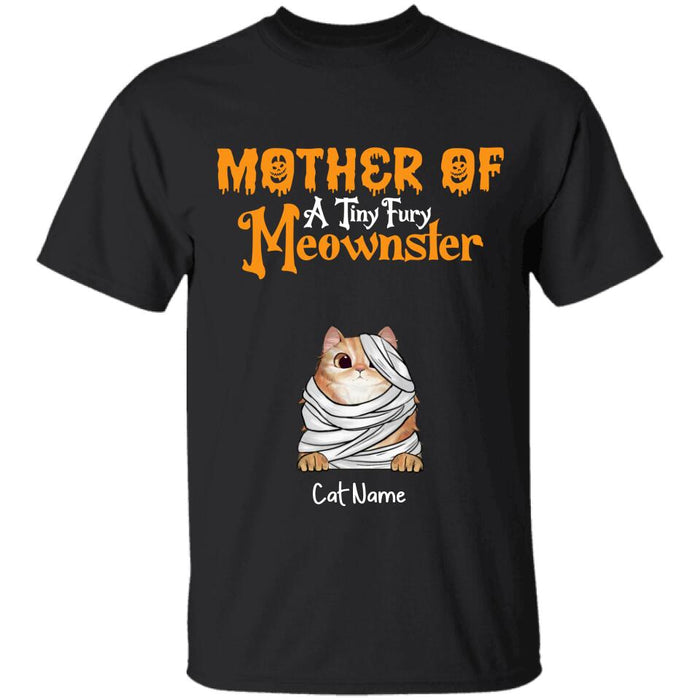 Mother Of Tiny Furry Meownsters Funny Personalized Cat T-Shirt TS-HR190