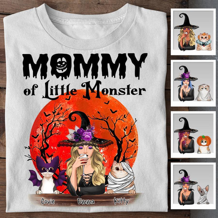 Mommy Of The Little Monster Personalized T-shirt TS-NB1747