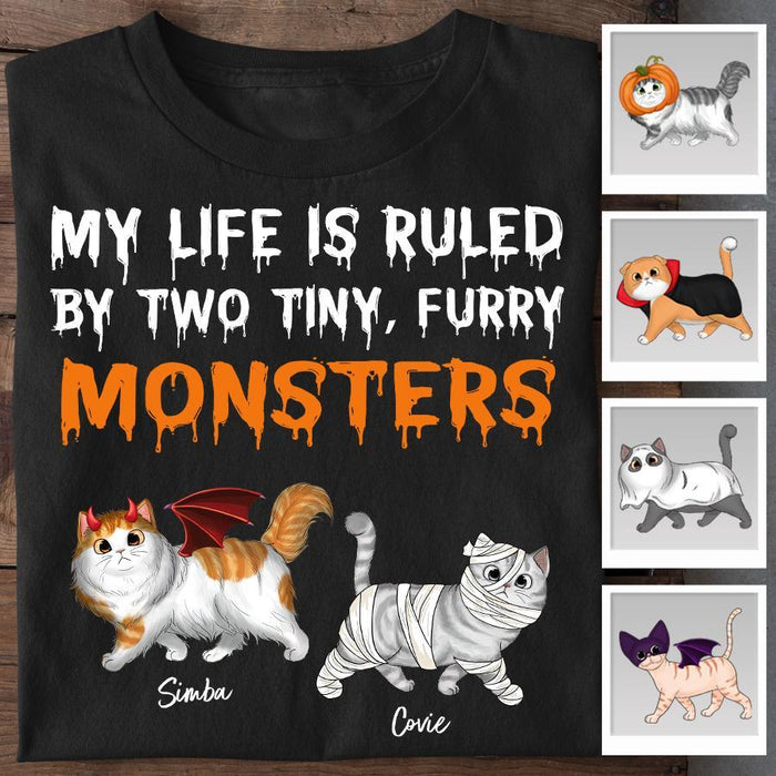 My Life Is Ruled By Tiny Furry Monsters Halloween Personalized T-Shirt TS-NB1771