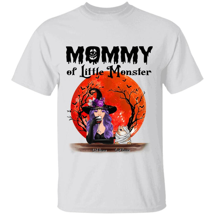 Mommy Of The Little Monster Personalized T-shirt TS-NB1747