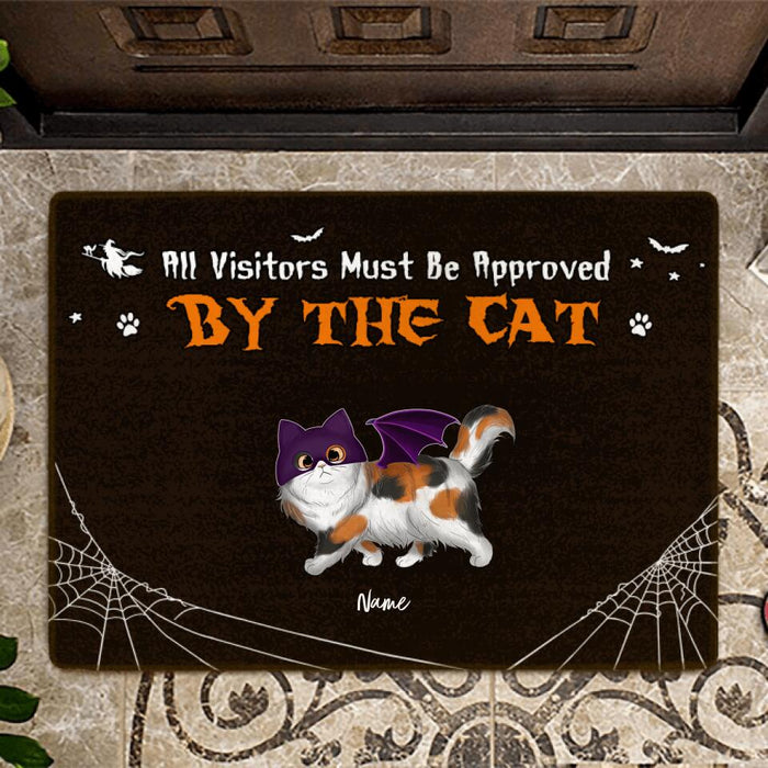 All Visitors Must Be Approved By The Cats Personalized Doormat DM-NB1769