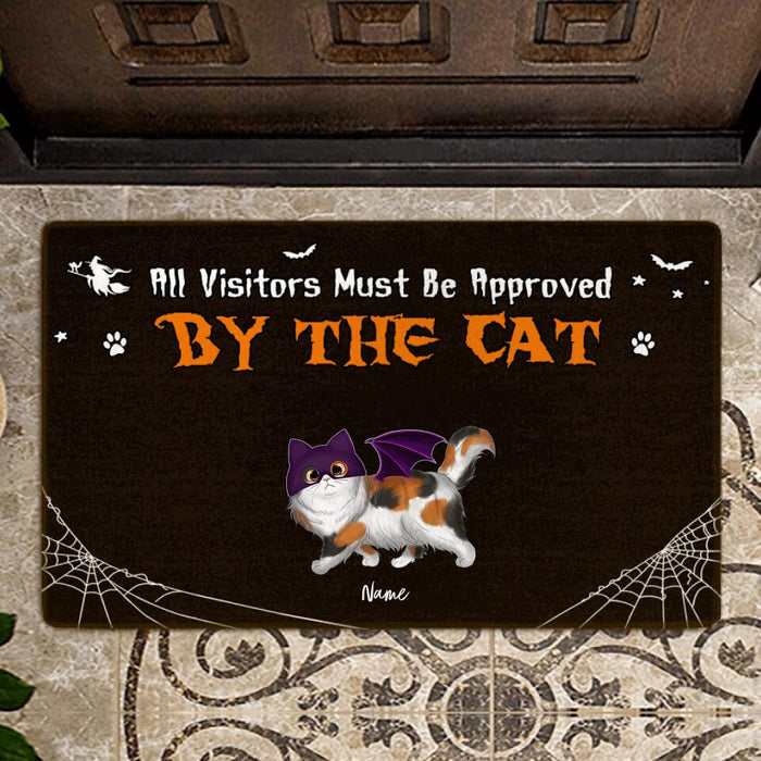 All Visitors Must Be Approved By The Cats Personalized Doormat DM-NB1769