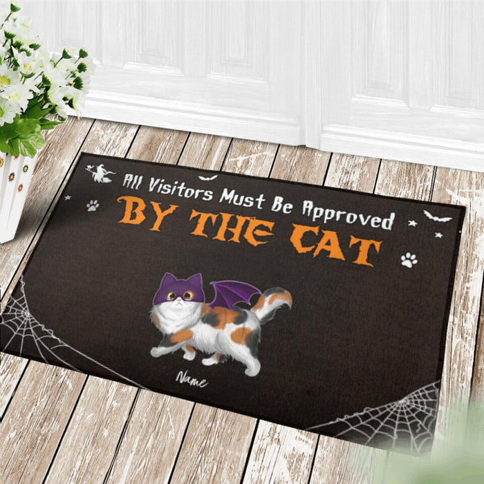 All Visitors Must Be Approved By The Cats Personalized Doormat DM-NB1769