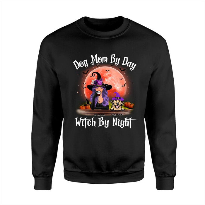 Dog Mom By Day Witch By Night Personalized T-shirt TS-NB1760