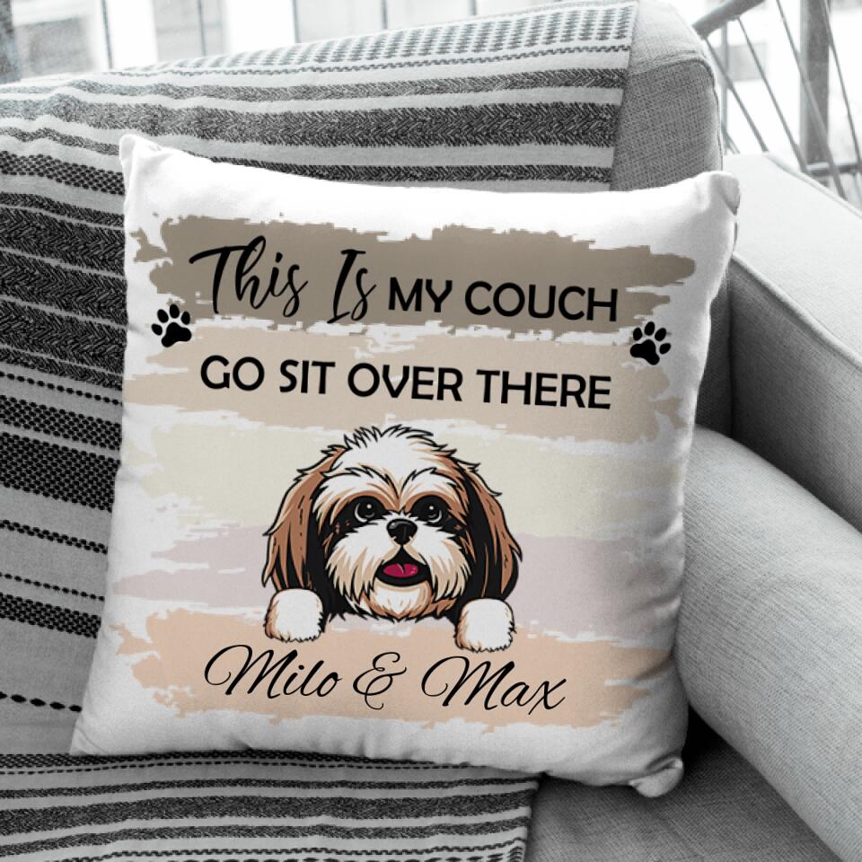 This is my sales couch dog pillow