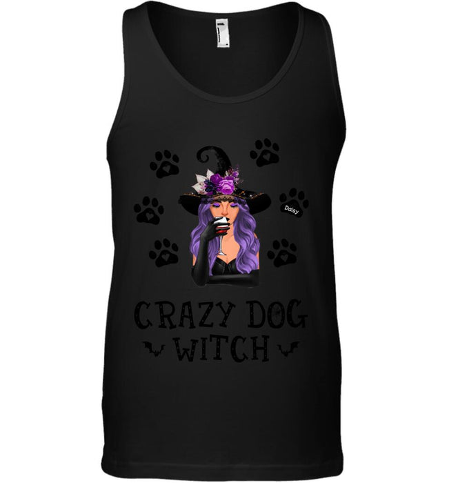 Crazy Dog Witch Personalized T-shirt TS-NB1795