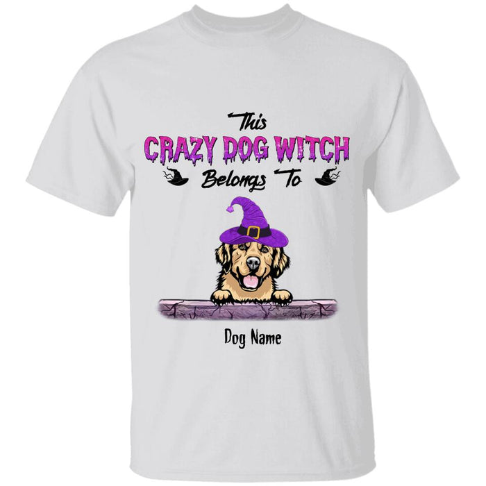 This Crazy Dog Witch Belongs To Personalized T-shirt TS-NB1776