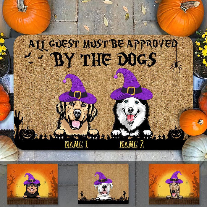 All Guest Must Be Approved By The Dogs Personalized Doormat DM-NB1791