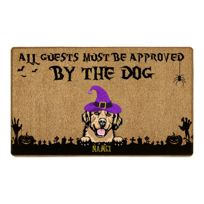 All Guest Must Be Approved By The Dogs Personalized Doormat DM-NB1791