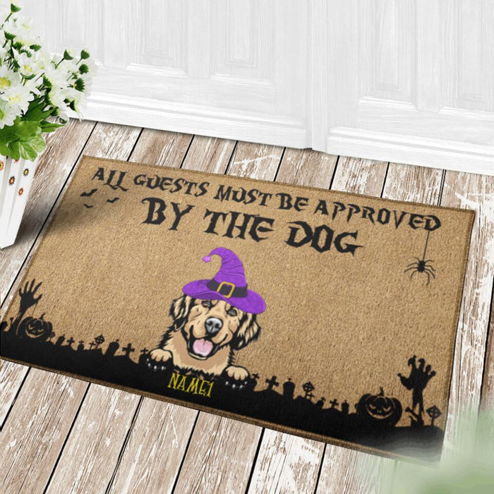 All Guest Must Be Approved By The Dogs Personalized Doormat DM-NB1791