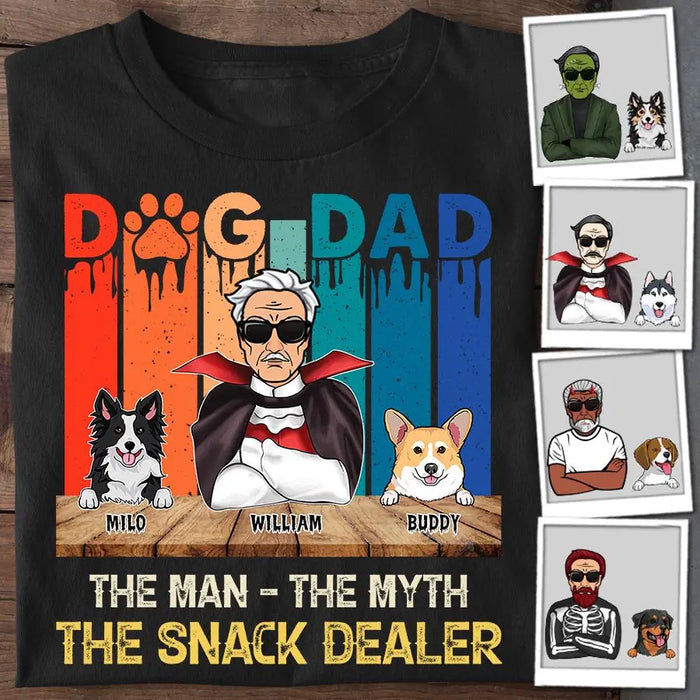 Spooky Dog Dad Snack Dealer Personalized T-shirt TS-NB1803